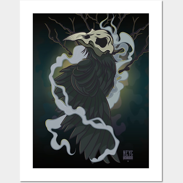 Zombi Raven Wall Art by Neyc Design